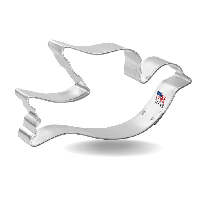 Foose Dove Cookie Cutter 4.25 Inch –Tin Plated Steel Cookie Cutters – Dove Cookie Mold