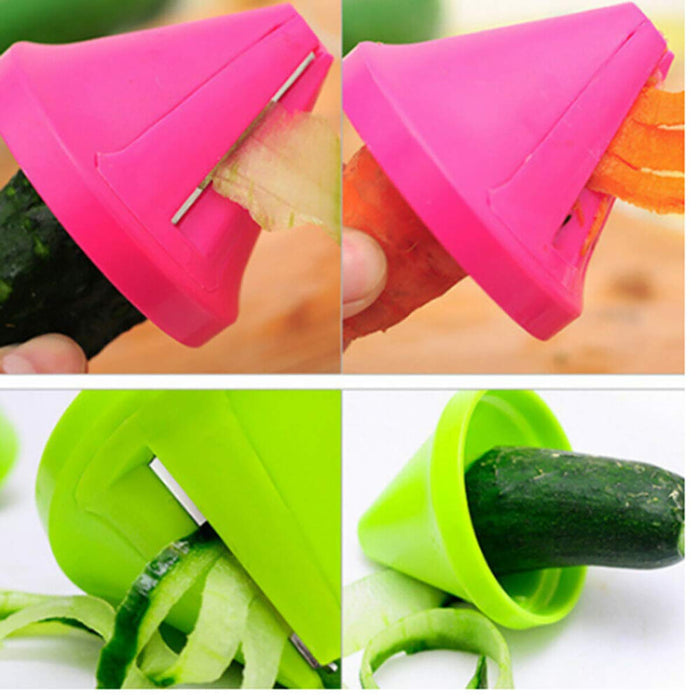 Handheld Spiralizer Vegetable Fruit Slicer Adjustable Spiral Cutter Gr -  SmarteLiving