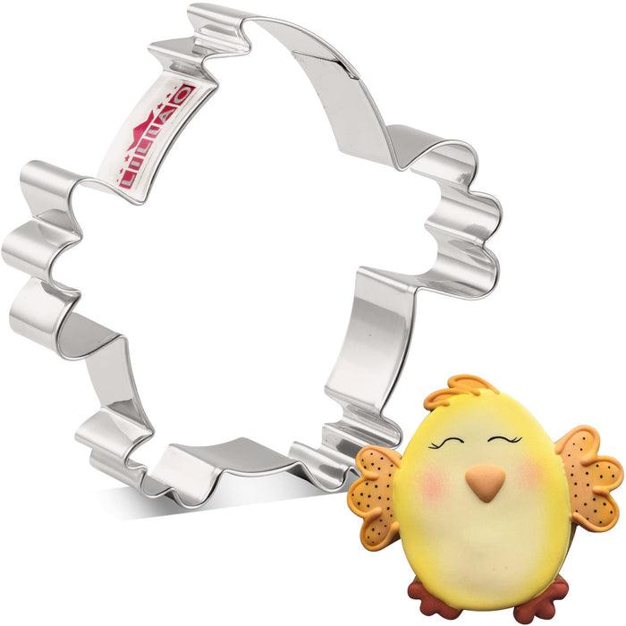 LILIAO Animal Chick Cookie Cutter, 3.9", Stainless Steel