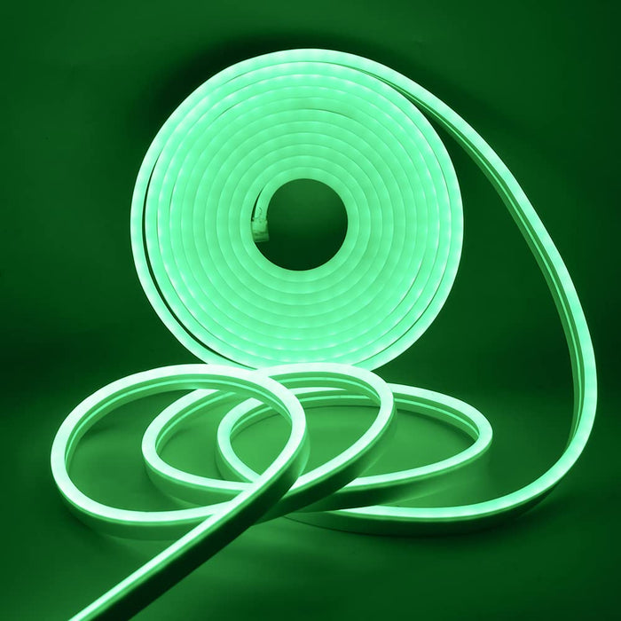 HEGEHE LED Green Neon Rope Light, DC 5V 2835 360LEDs Waterproof