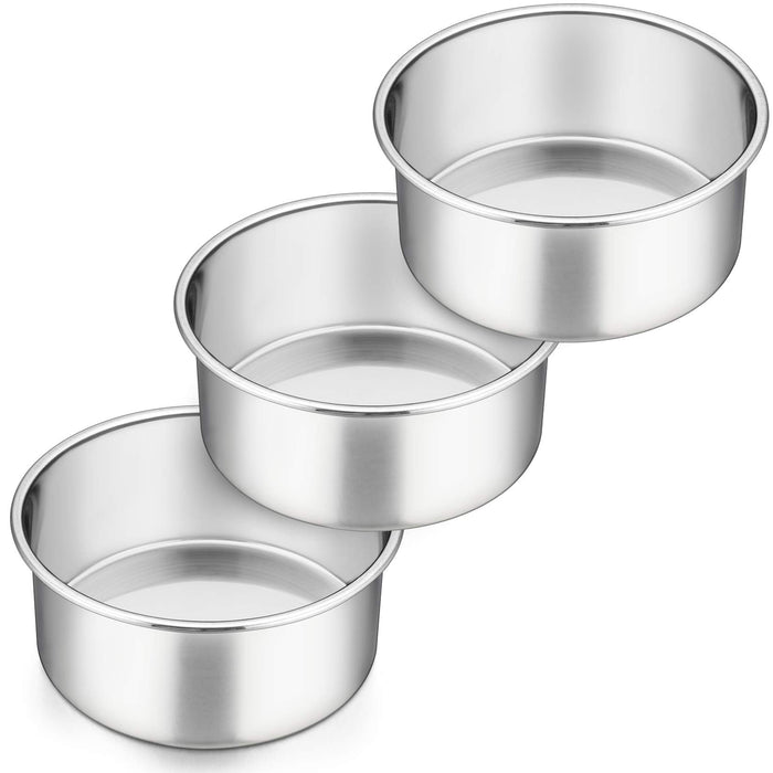 P&P CHEF 6'' x 2.95'' Deep Cake Pan, Stainless Steel Round Baking Pans —  CHIMIYA