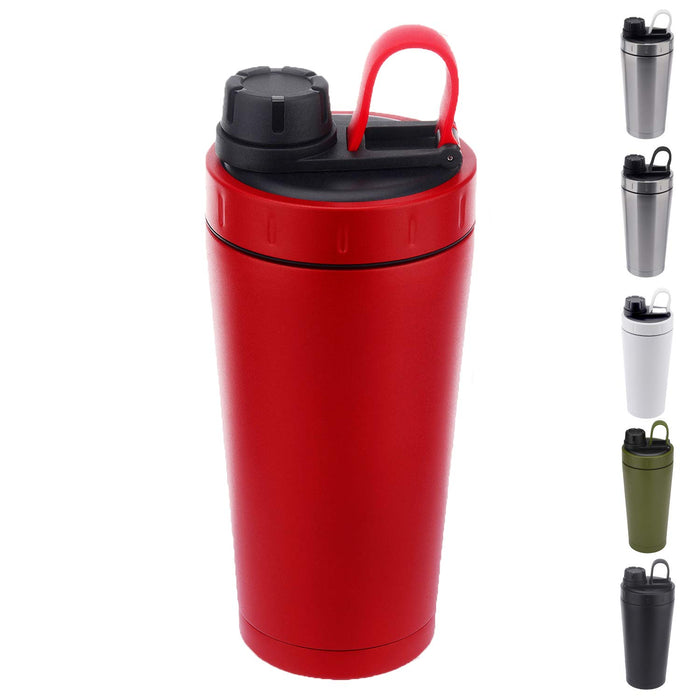 Classic Insulated Stainless Steel Shaker Bottle for Protein Mixes, Double  Wall, Leakproof, BPA Free, 20oz 