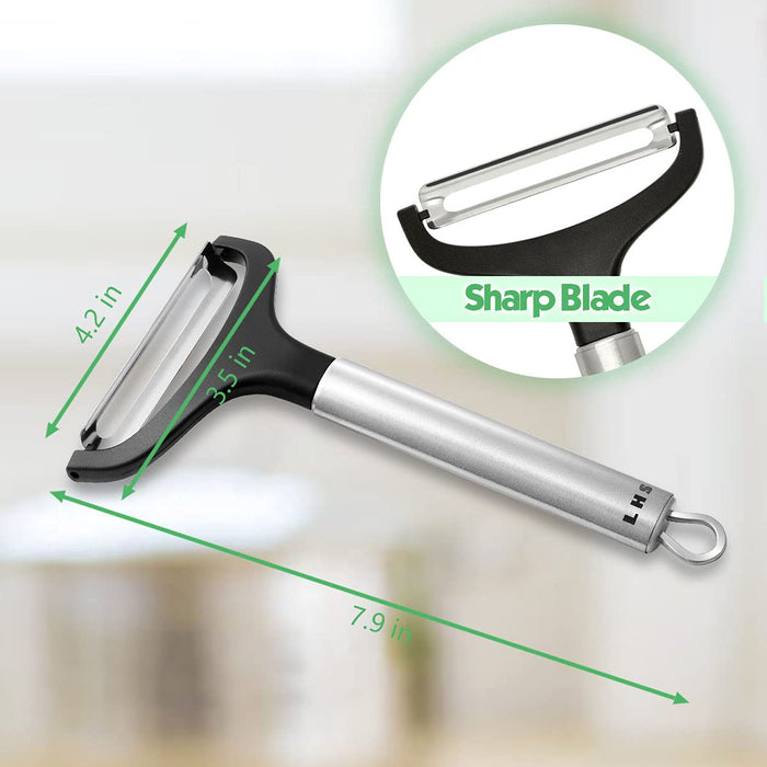LHS Cabbage Peeler for Kitchen, Wide Mouth Vegetable Peeler, Stainless  Steel Fruit Shredder Slicer with Non-Slip Handle and Sharp Blade