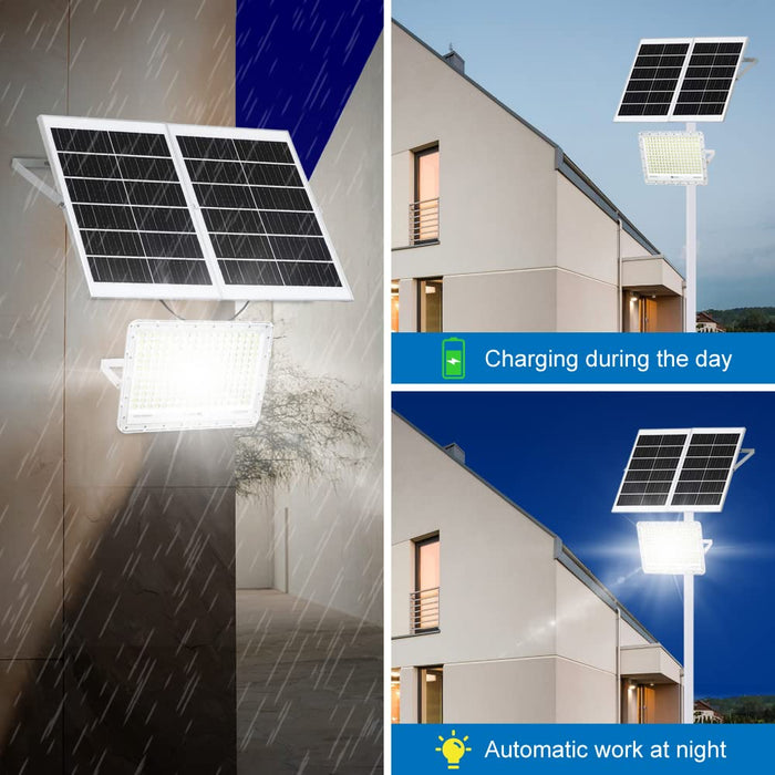 TINSUM 500W Solar Led Flood Lights Outdoor, 30000 Lumens Solar Securit —  CHIMIYA