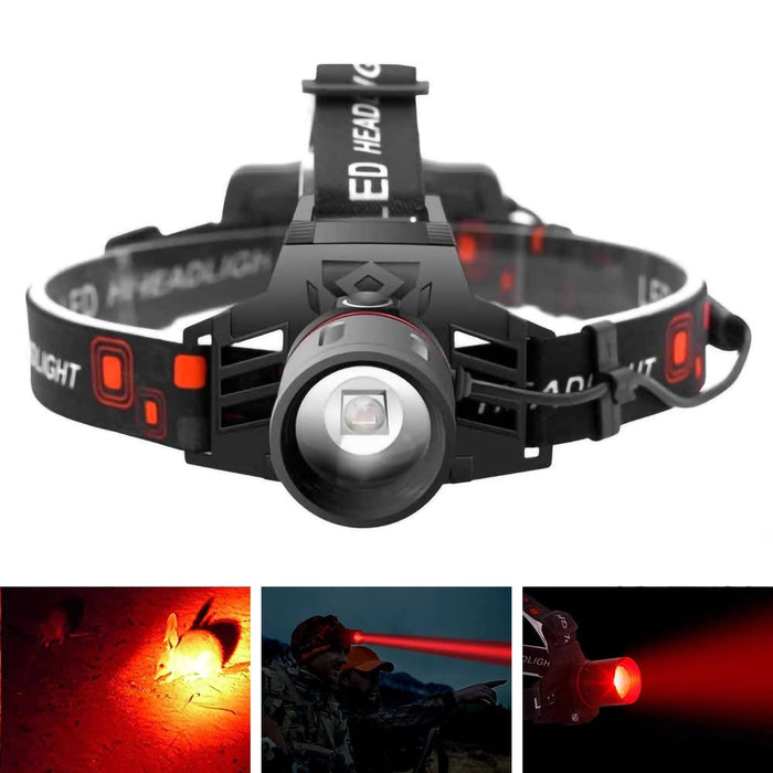 WINDFIRE Red Light Hunting Headlamp Rechargeable, 600 Lumens Bright LE —  CHIMIYA