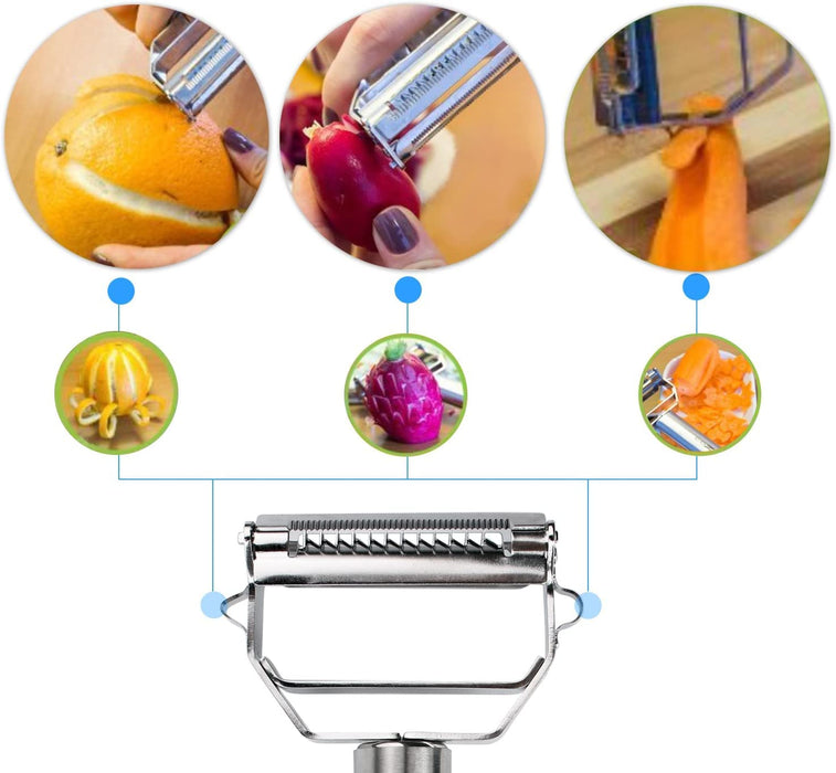 COANJIUO Vegetable Peeler, Citrus Peelers Multifunction Non-Slip