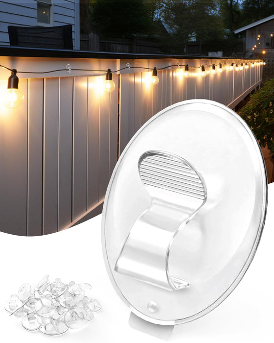 Hooks For Outdoor Rope Light Clips：40Pcs Outdoors String Lights