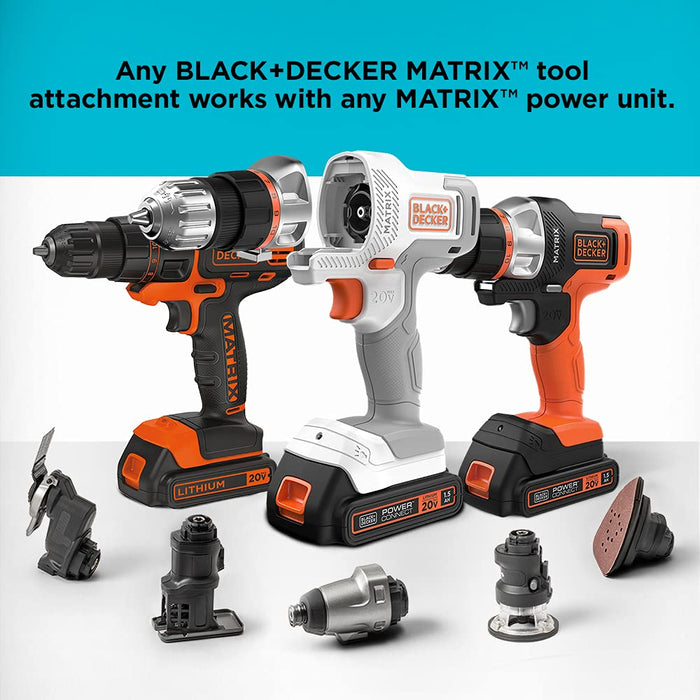 BLACK+DECKER MATRIX Hammer Drill Attachment with 2-Speed Setting