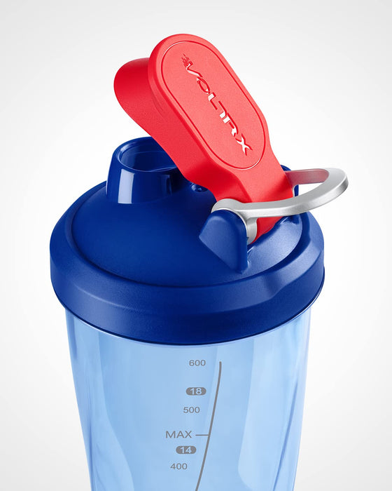 VOLTRX Electric Shaker Bottle - VortexBoost Portable USB C Rechargeable Protein Shake Mixer, Shaker Cups for Protein Shakes and Meal Replacement