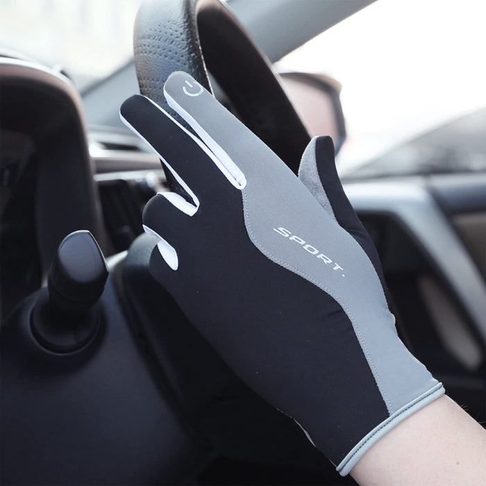 Driving Gloves, UV Protection Gloves for Women Men, Sunscreen Gloves F —  CHIMIYA