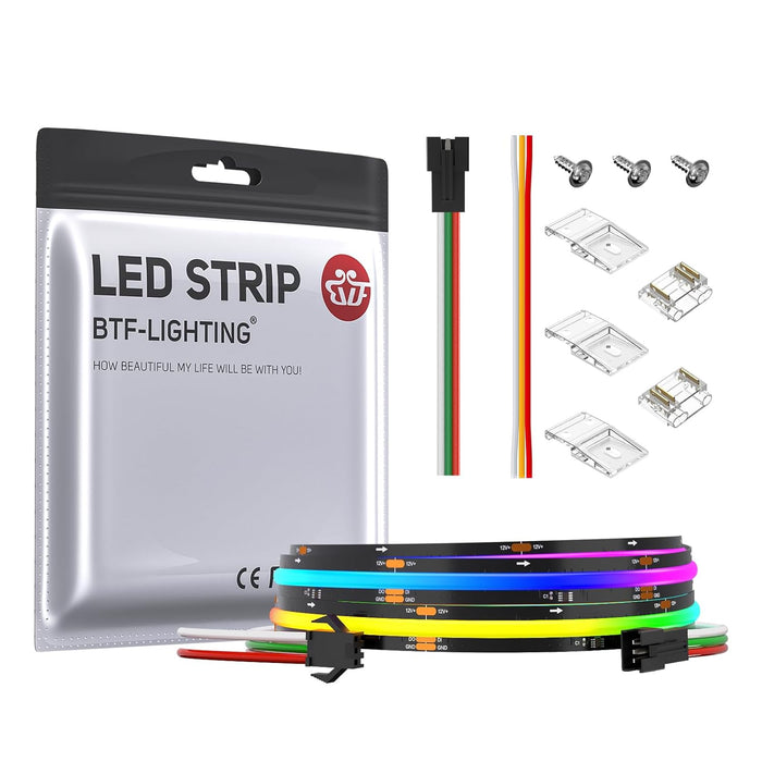 WS2811 Addressable RGB+CCT Color Chasing LED Strip Lights