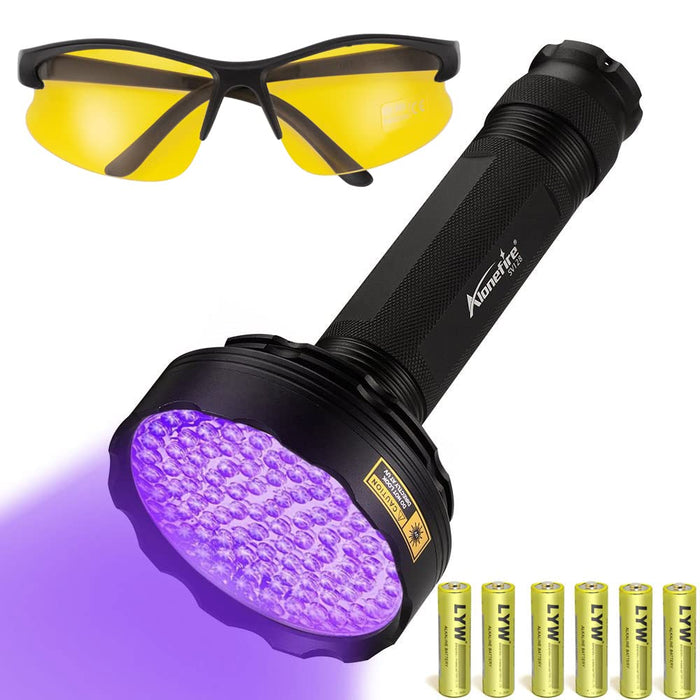 51 LED UV Flashlight Black Light: Detect Pet Urine, Resin Curing,Scorpions  & More With 385-395nm Battery-Powered Torch Light!