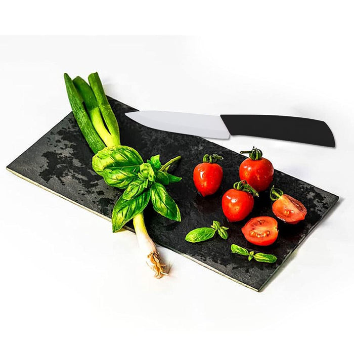tatakook Ceramic Vegetable Knife 6in with Steath,Lettuce Knife Vegetable  Cutting Knife Suitable for Fruits,Meat,Ceramic Chef Knife Nakiri Knife Black