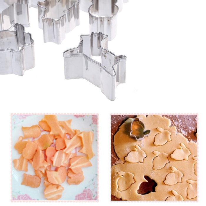 COSMOS Set of 9 Mini Animal Cookie Cutters Molds