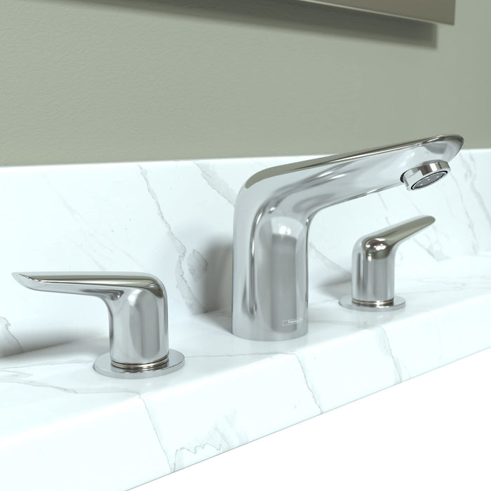 hansgrohe Focus N Modern Low Flow Water Saving 2-Handle 3 5-inch Tall Bathroom Sink Faucet in Chrome, 71140001
