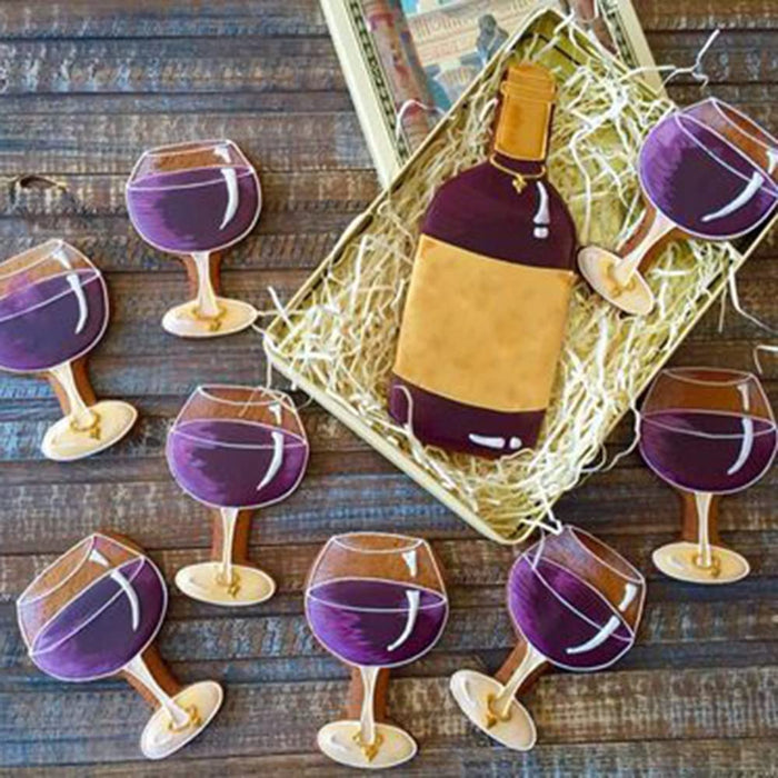 1 PCS Classic Goblet Wine Glass Cookie Cutter Mini Cookie Cutters Valentine Cookie Cutters for Kitchen Baking Small Cookie Cutter