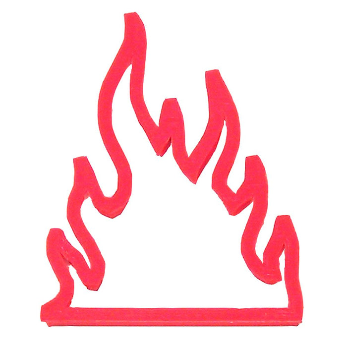 Fire Flames Plast-Clusive Cookie Cutter 3.6 Inch - Hand Made in the USA