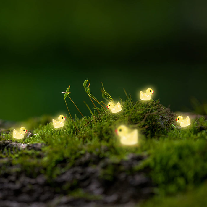 Mini Resin Ducks,100Pcs Luminous Tiny Ducks Micro Landscape Gardening —  CHIMIYA
