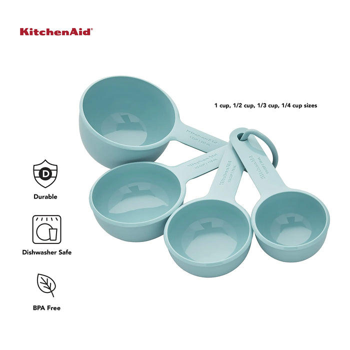 KitchenAid Universal Measuring Cups, Set Of 4 Aqua Sky Blue 1/4 1