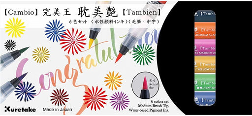  Kuretake Zig Calligraphy 2 Dual Tip Markers 24 Colors Set,  2mm, 3.5mm, Square Tips, AP-Certified, No Mess, Photo-Safe, Acid Free,  Lightfast, Odourless, Xylene Freeing, for Beginners, Made in Japan 