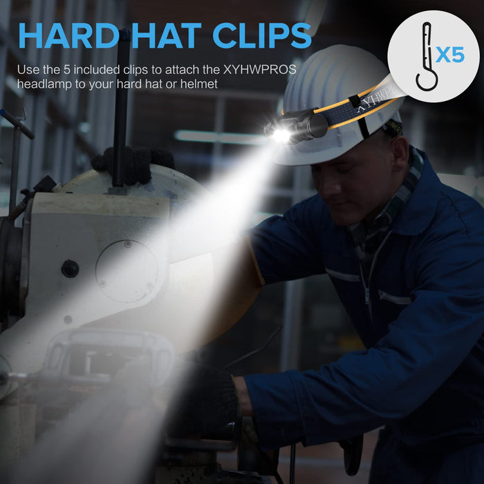 1100 Lumen Hands-Free Rechargeable LED Headlamp