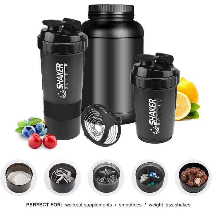 Shaker Bottle Protein Shakes  Protein Mixing Bottle Sports