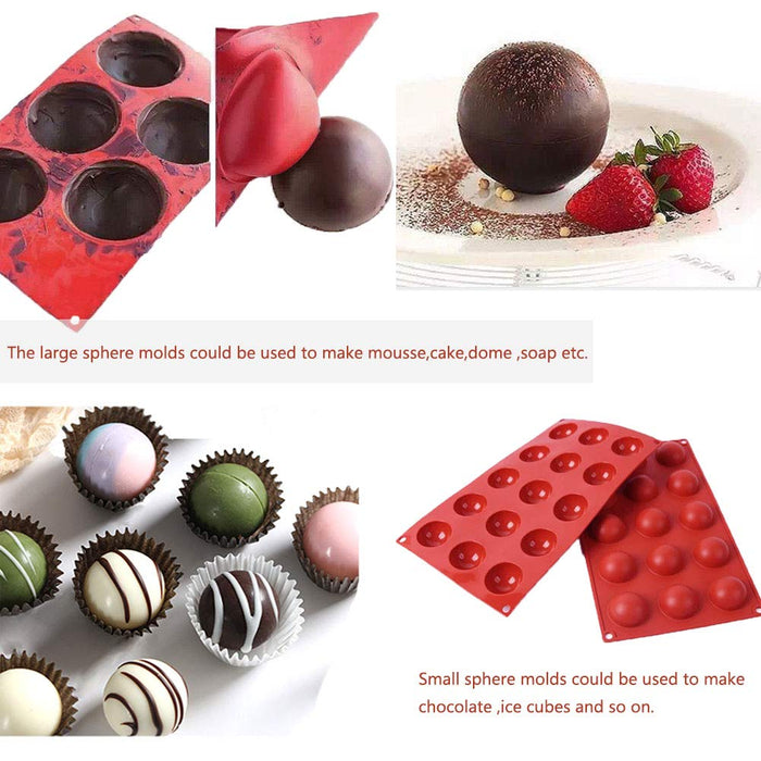 Silicone Ice Cube Mould Sphere, Silicone Jelly Making Mould