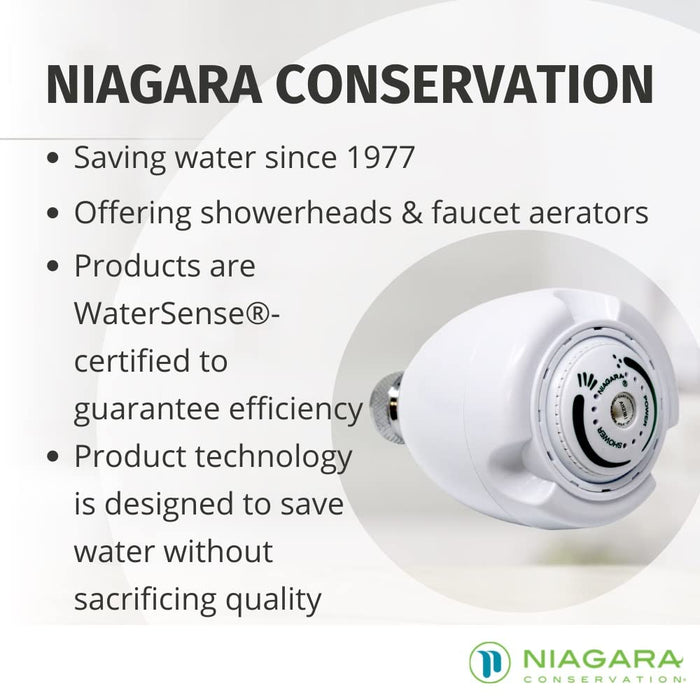 1.25 GPM Low Flow shower head, Max water & energy conservation product