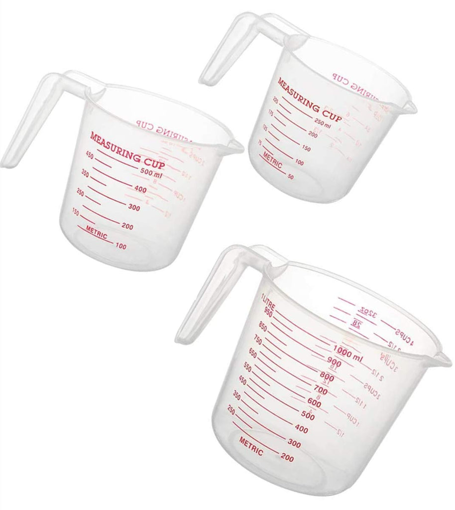 500ml BPA-Free Stackable Clear Plastic Measuring Cup with Angled