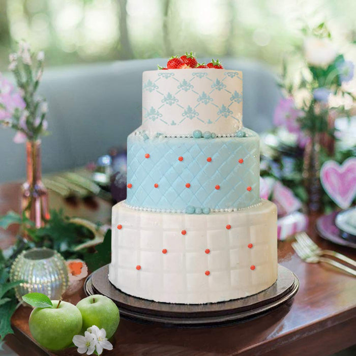 15-Pack Magnoloran Wedding Cake Stencils Cake Templates Spray Floral Cake  Molds, Baking Tools, Dessert Decorating Molds