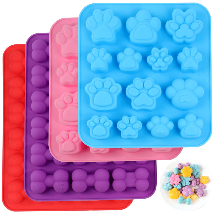 Dog Silicone Molds for Treats  Candy Molds - Mini Silicone Molds