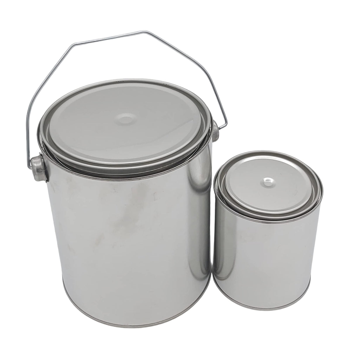 CSBD Empty Paint Can with Lid, Gallon and Quart Sizes, Unlined Multipurpose  Storage for Arts and Crafts, DIY Projects, Painting, Garage Organization