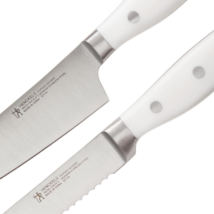 Henckels Forged Accent 2-pc Asian Knife Set - White Handle, 2-pc