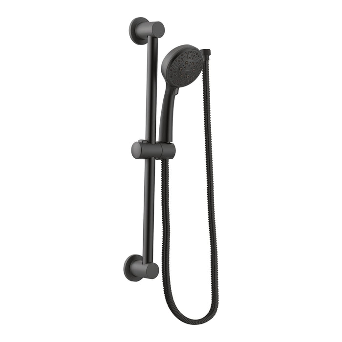 Moen 3669EPBL Showering Acc-Core Eco-Performance 4-Spray Pattern Handheld Showerhead with 69 Long Hose and 30-Inch Slide Bar, Matte Black