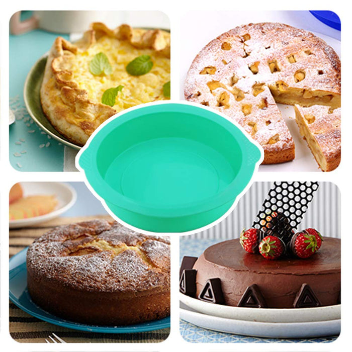 Kamehame 8 Inch Cake Mold Silicone, Round Cake Pan Mold Mint Green Cak —  CHIMIYA