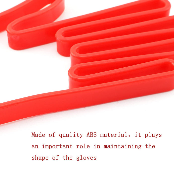 ZYAMY 2pcs Golf Glove Holder Golfer Tool Plastic Golf Gloves Holder Rack Dryer Shaper Tool Accessories for Golfer Gloves Maintenance, Red