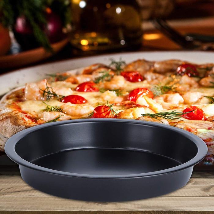 6 7 8 9 Non Stick PIZZA TRAY Carbon Steel Baking Round Oven Tray Pizza  Pan