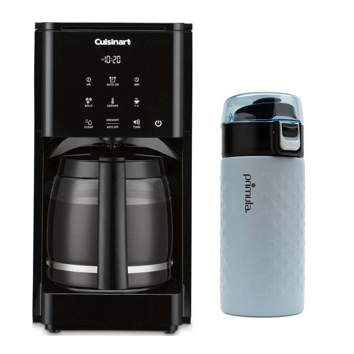 uisinart DT20 14up Touhsreen Programmable offeemaker Bundle with 12Oune Double Wall Stainless Steel Tumbler 2 Items