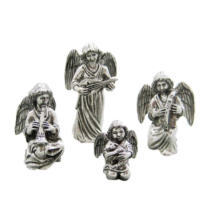DANFORTH Nativity Angels Set – Handcrafted Pewter Nativity Set/Scene – Made in USA