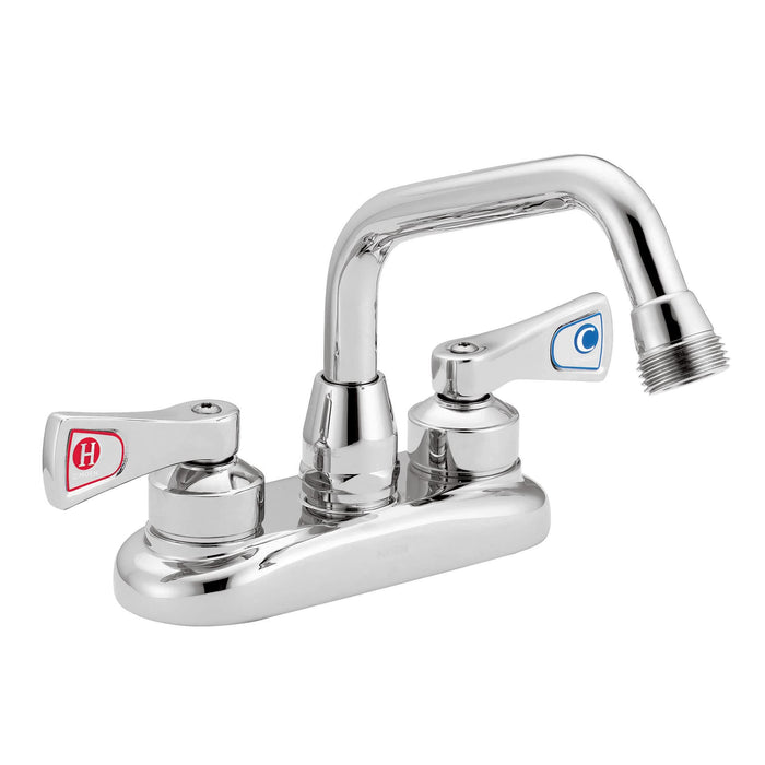 Moen Commercial M-DURA Chrome Two-Handle 4-Inch Centerset Utility or Laundry Faucet, 8277