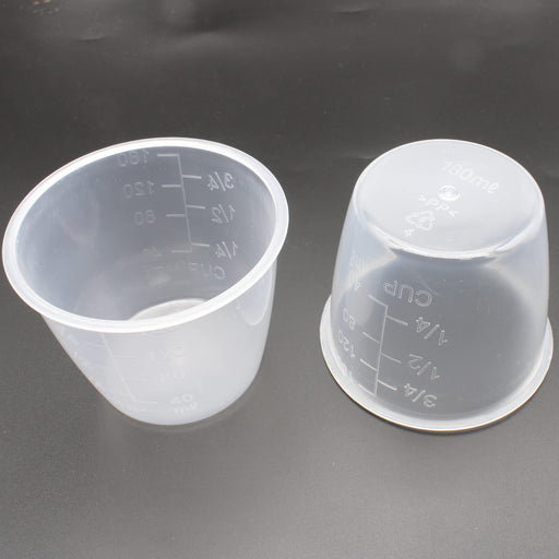 JCBIZ 5pcs Plastic Transparent Rice Measuring Cup 160ml Rice Cooker  Measuring Cup for Dry and Liquid Ingredients