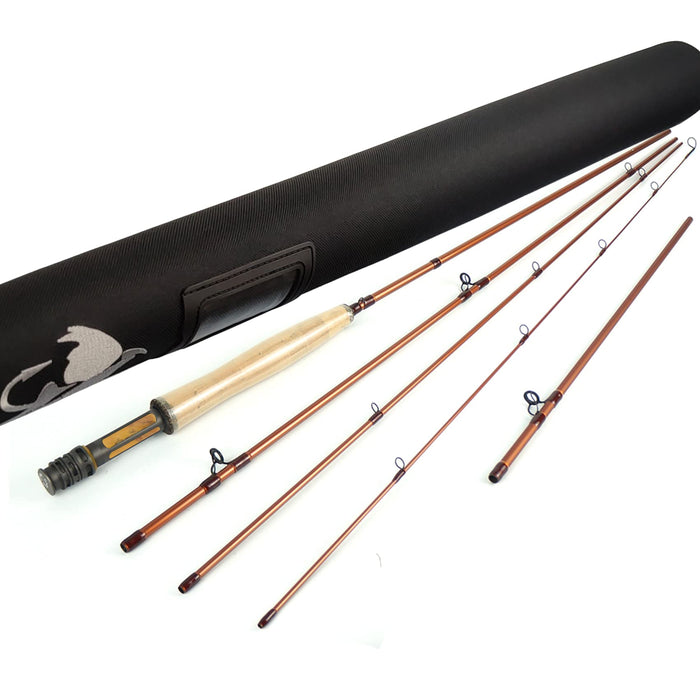 Aventik 2in1 Fly Fishing rods IM12 Nano Fast Action rods with Extra Extension Section rods 9'2'' LW3/4 4pc into 10’6” LW3/4 9’ 5/6 4pc into 10’4” LW5/6 Trout & Nymph Fly Rod