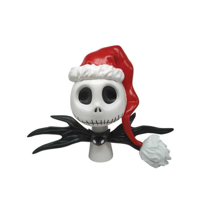 Department 56 The Nightmare Before Christmas Santa Jack Skellington Face Sculpted Tree Topper, 8.75 Inch, Multicolor