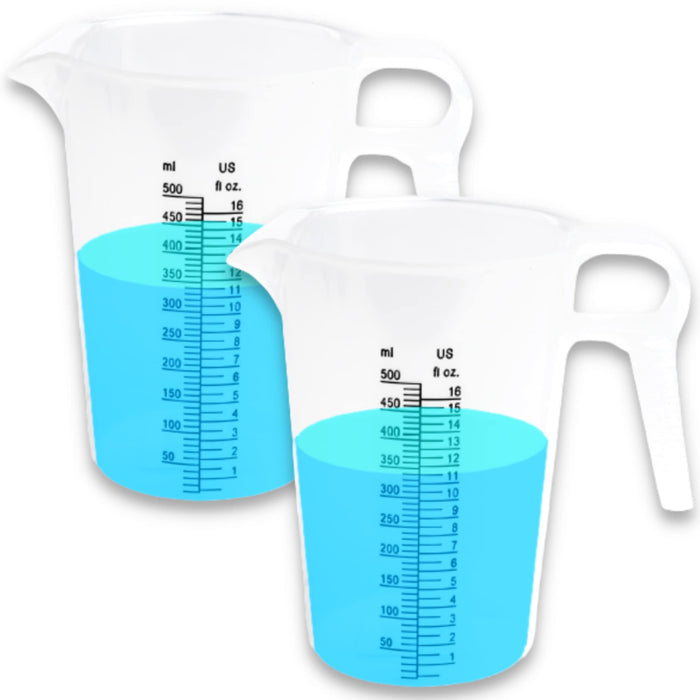 2-PACK ACCUPOUR 16oz (2 Cup) Measuring Pitcher, Pool Measuring Cup for —  CHIMIYA