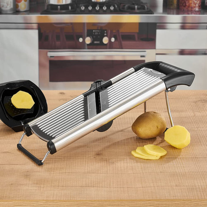 VEKAYA Mandoline Slicer for Kicthen,Adjustable Vegetable Slicer,Food  Chopper,Potato Slicer,Mandolin,Tomato Slicer,Veggie Cutter,Stainless Steel