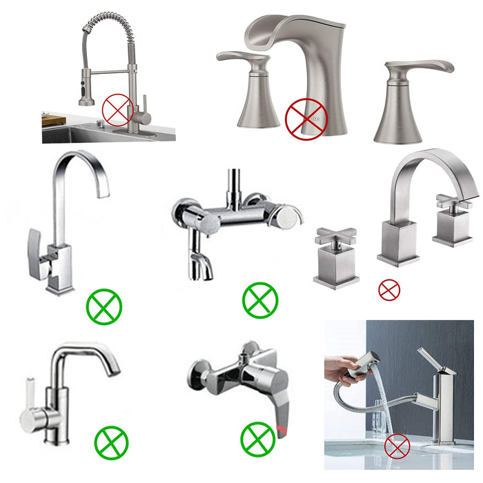 Fauet Sprayer Attahment Flexible Tap Extension Aerator 360 Degree ABS For Kithen Sink old Hot Water