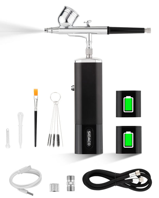 MEEDEN Multi-Purpose Airbrushing System Kit with Portable Mini