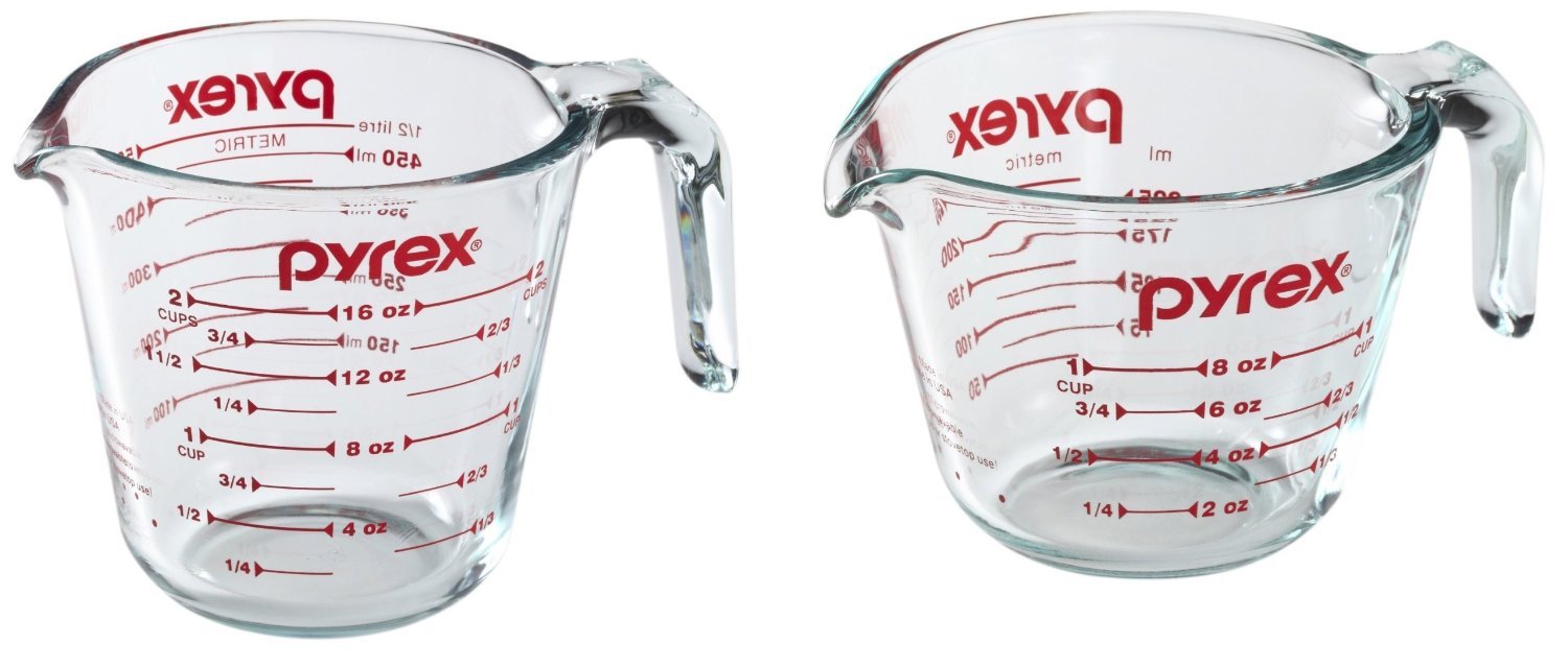 Pyrex, Clear Prepware Red Measurements, Set of 1 2-Cup, 2.6 — CHIMIYA