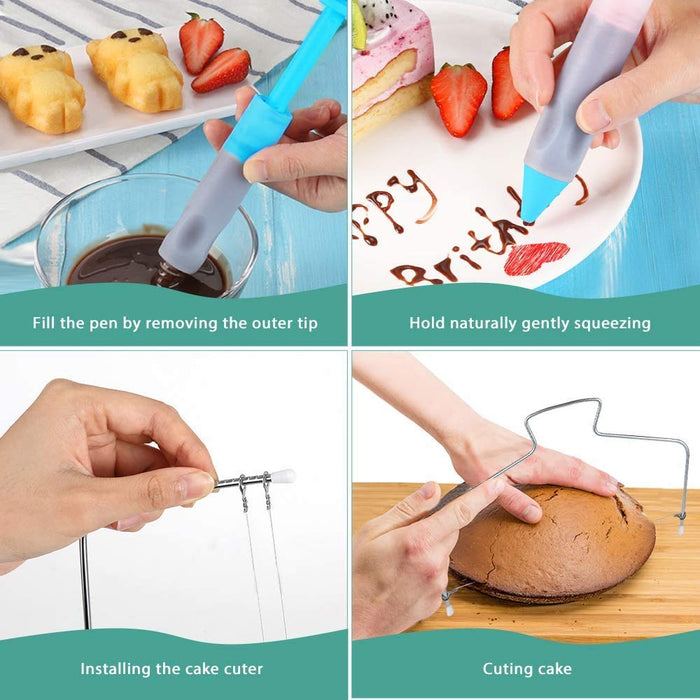 Cake Decorating Supplies Kit 2020 Newest 206 PCS Baking Set for Beginn —  CHIMIYA