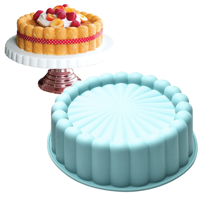 Silicone Charlotte Cake Pan  8 Inch Nonstick Round Silicone Molds